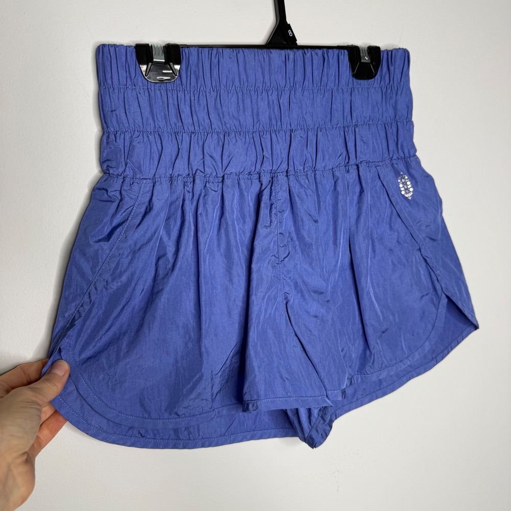 C27 Free People FP Movement The Way Home Shorts Periwinkle Blue High Waist Small - Picture 4 of 8